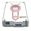 White HDD Icon 128x128 png